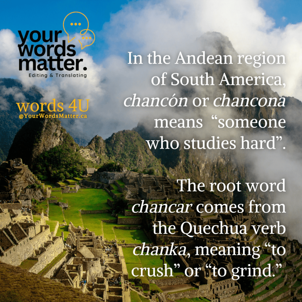 From chanka to&nbsp;chancón(a)